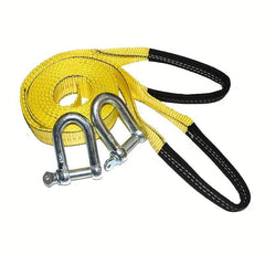 8T Car Towing Rope Strap w U Hooks & Reflective Light