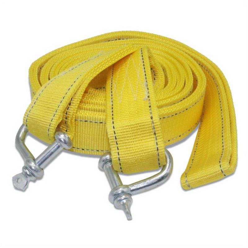 8T Car Towing Rope Strap w U Hooks & Reflective Light