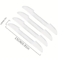 4pcs Car Door Anti-collision Protective Stickers Transparent