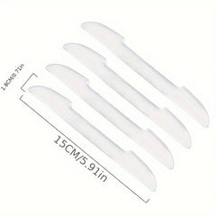 4pcs Car Door Anti-collision Protective Stickers Transparent