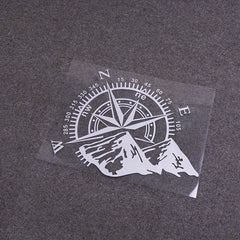 Compass Car Stickers Vinyl Water Proof Decals Off road