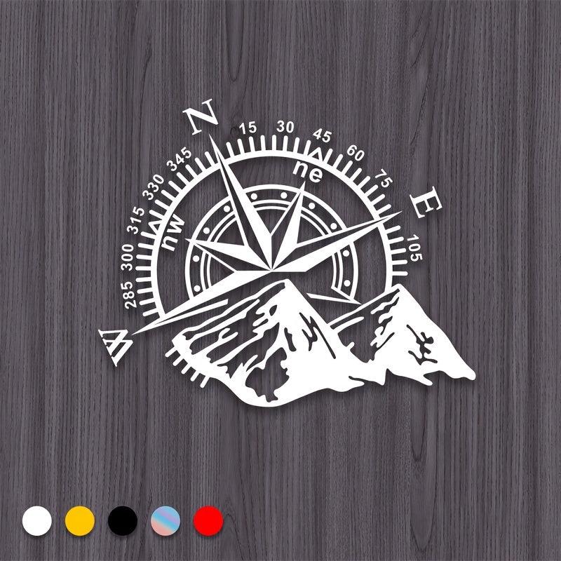 Compass Car Stickers Vinyl Water Proof Decals Off road