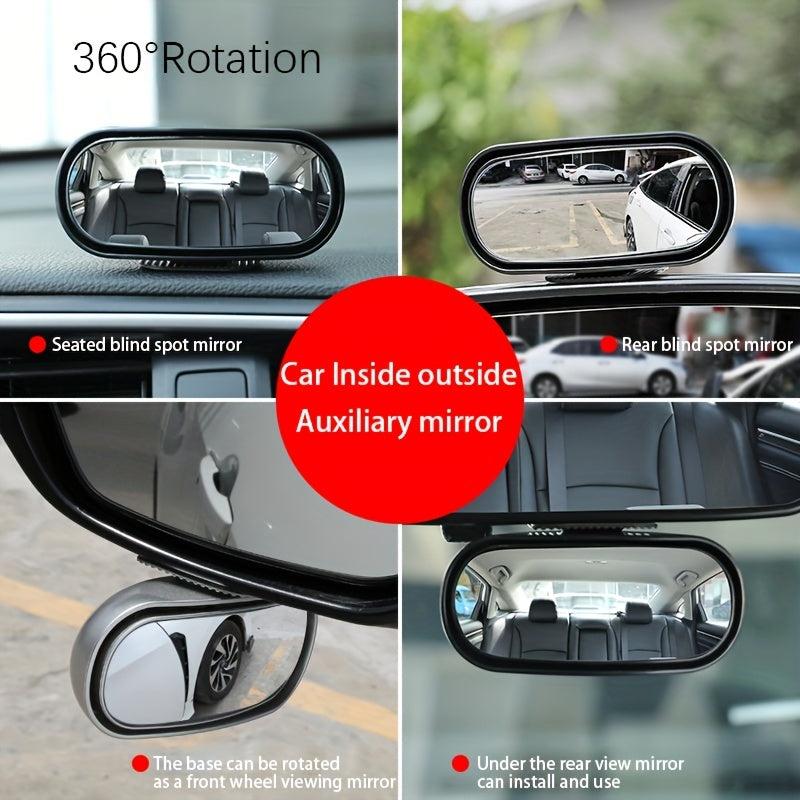 Enhance Your Drive with 360 Rotating Blind Spot Mirror