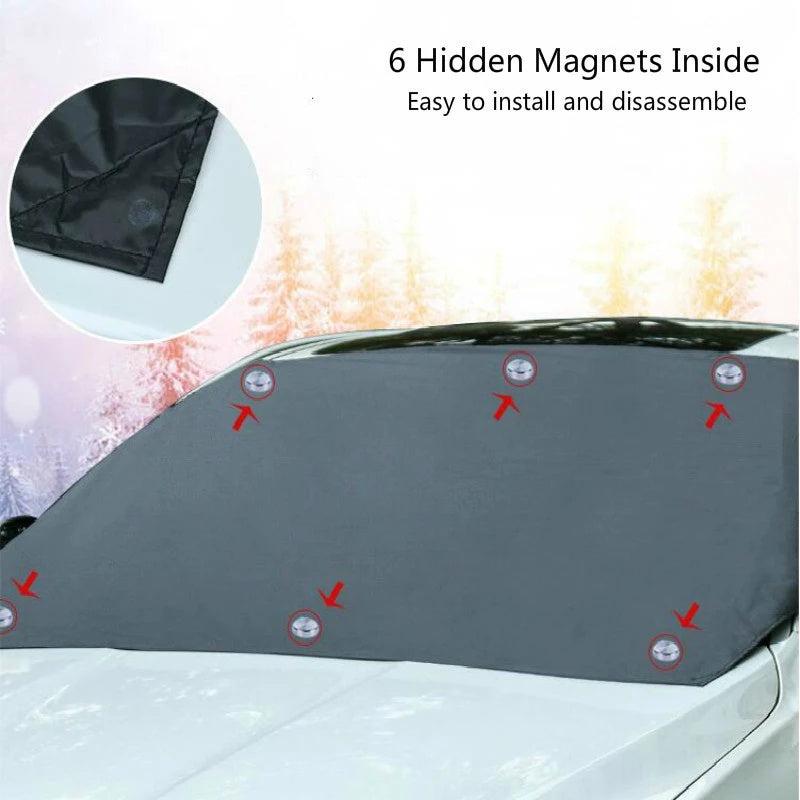 Universal Magnetic Car Windshield Cover - Sun, Snow, Water Protection