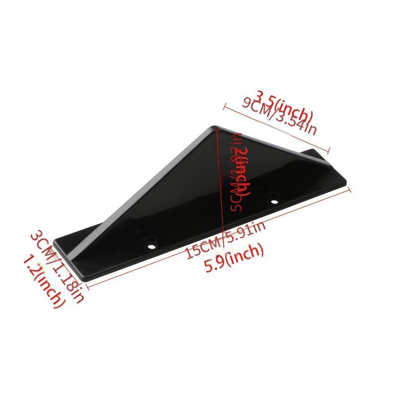 4PCS Rear Bumper Lip Diffuser Spoiler Shark Fin for Car