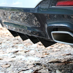 4PCS Rear Bumper Lip Diffuser Spoiler Shark Fin for Car