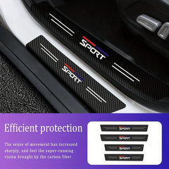4pcs Car Door Sill Decorative Panels Door Sill Pedal Protection