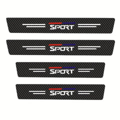 4pcs Car Door Sill Decorative Panels Door Sill Pedal Protection