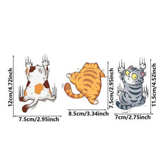 Funny Cat Car Stickers Decals Cartoon Motorcycle Accessories