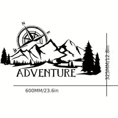Off road Vehicle Stickers Mountain Range Compass Navigation Car Stickers