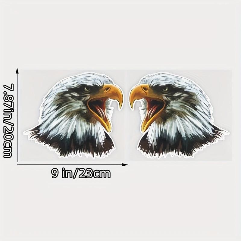 Bald Eagle Windshield Decorative Stickers - Cartoon Car Scratch Cover