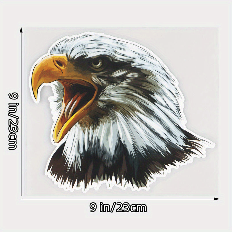 Bald Eagle Windshield Decorative Stickers - Cartoon Car Scratch Cover
