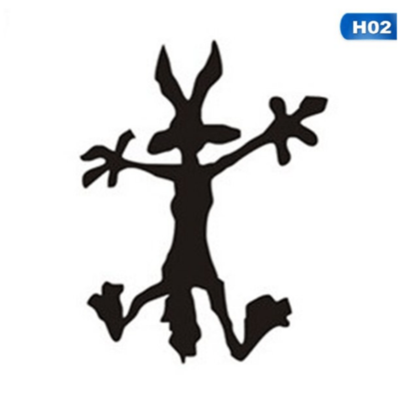 Cartoon Car Stickers Set - Fun Decals for Bumpers, Windows & Scratches