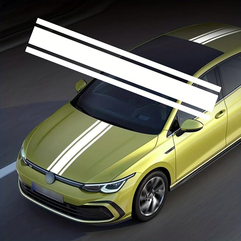 46cmx 22 Car Hood Stripe Sticker Auto Racing Body Side Stripe Decal