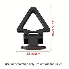 Triangle Car Tow Hook Auto Trailer Hook Decor Bumper Sticker Universal