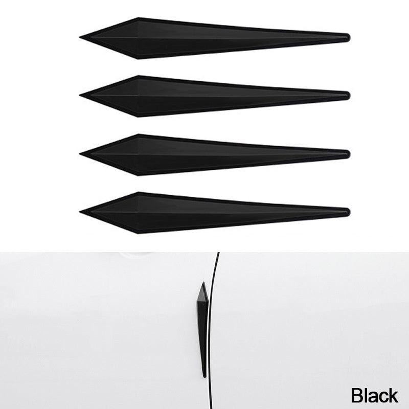 4pcs 3D Car Door Protector Rubber Wall Guard Safety Bumper