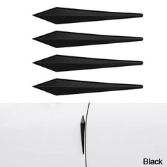 4pcs 3D Car Door Protector Rubber Wall Guard Safety Bumper