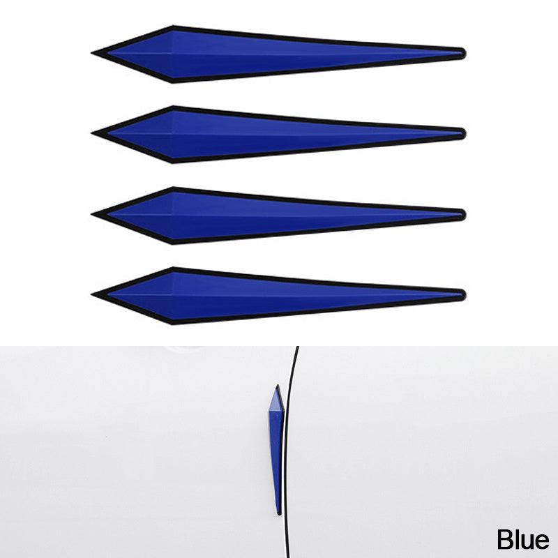 4pcs 3D Car Door Protector Rubber Wall Guard Safety Bumper
