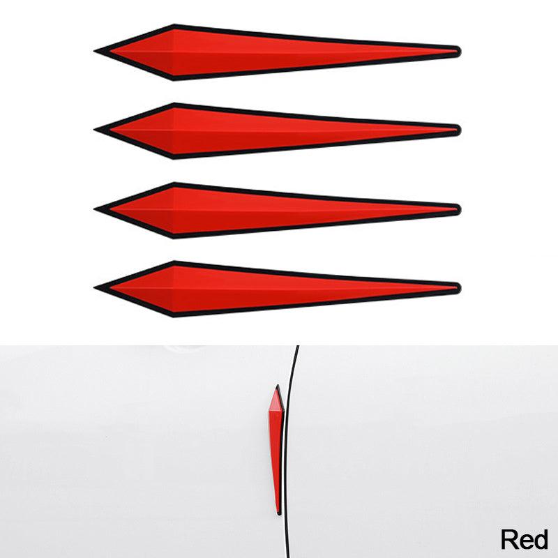 4pcs 3D Car Door Protector Rubber Wall Guard Safety Bumper
