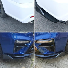 Car Rear Bumper Lip Carbon Fiber ABS Universal Protector Bumper Lip Strip Spoile