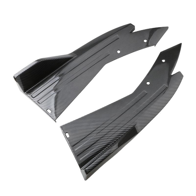 Car Rear Bumper Lip Carbon Fiber ABS Universal Protector Bumper Lip Strip Spoile