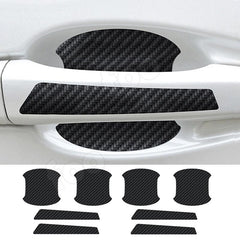 Car Door Bowl Stickers Carbon Fiber Pattern Handle Stickers 4pcs/8pcs Set