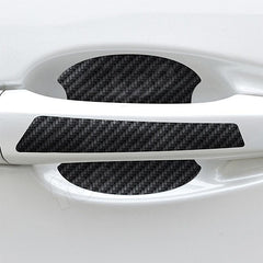 Car Door Bowl Stickers Carbon Fiber Pattern Handle Stickers 4pcs/8pcs Set