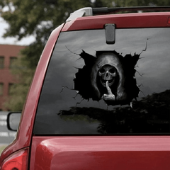 Halloween Skull Window Stickers 1pc or 2pcs