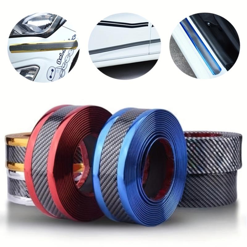 Carbon Fiber Door Sill Protectors - Upgrade Car Look & Protect from Scratches