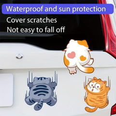 Cartoon Cat Stickers for Fun & Personality in Your Car