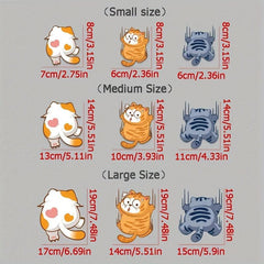 Cartoon Cat Stickers for Fun & Personality in Your Car