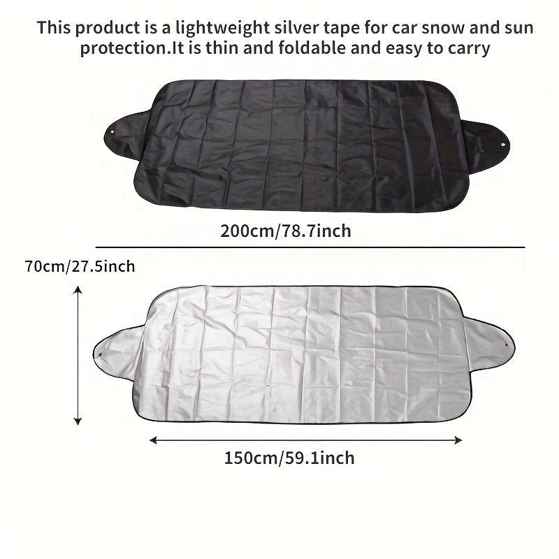Foldable Windshield Cover for Snow and Sun Protection