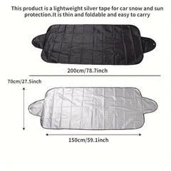 Foldable Windshield Cover for Snow and Sun Protection