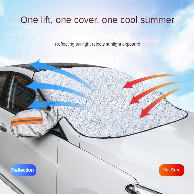 Car Front Windshield Snow Blocking Car Cover
