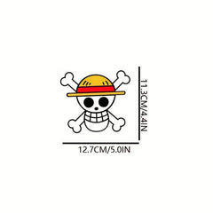 12cm Skull Character Car Sticker DIY Motorcycle Laptop Decal