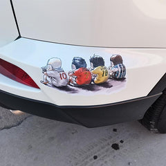 Football Fan Car Stickers - Make Your Car Stand Out!