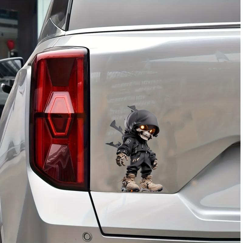 Skeleton Waterproof Vinyl Stickers for Vehicles Motorcycles Helmets