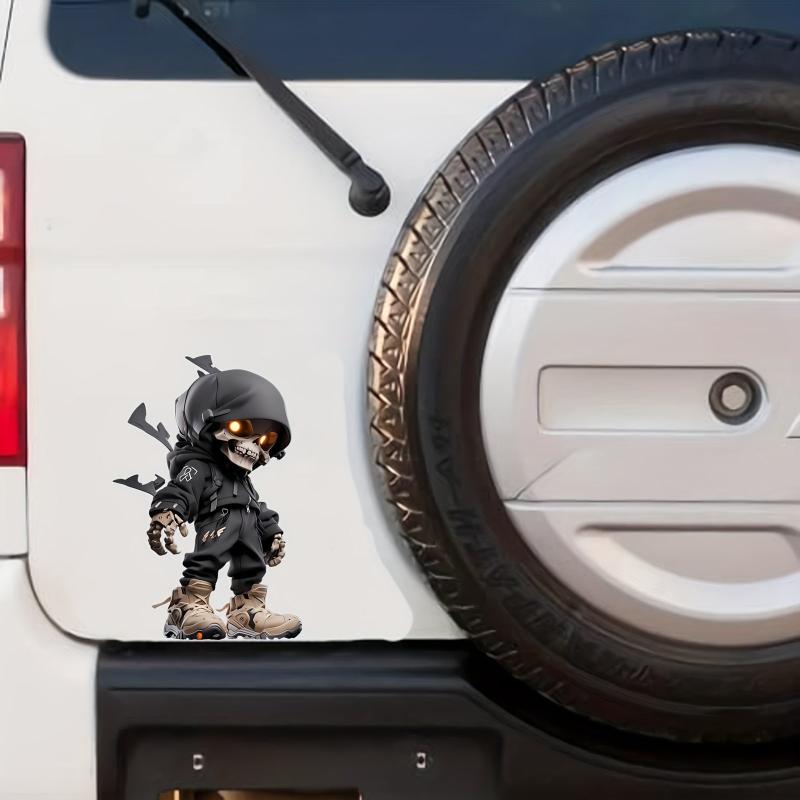 Skeleton Waterproof Vinyl Stickers for Vehicles Motorcycles Helmets