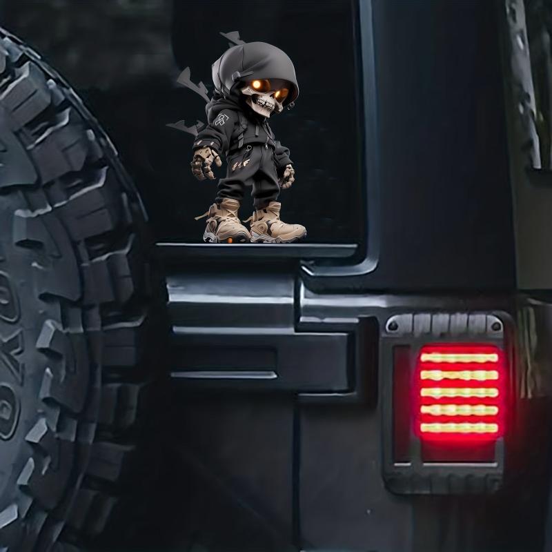 Skeleton Waterproof Vinyl Stickers for Vehicles Motorcycles Helmets