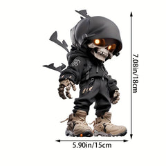 Skeleton Waterproof Vinyl Stickers for Vehicles Motorcycles Helmets