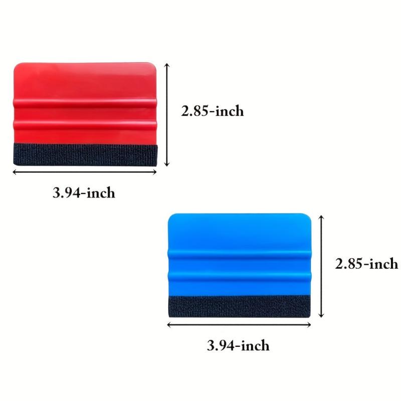 4PCS Felt Edge Squeegee Car Wrapping Tool 10 16 Cm Vinyl Wrap Squeegee