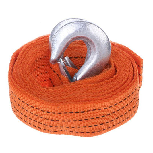 4M 4000mm Tow Strap With Hooks Car Recovery Rope 3 Tons Capacity