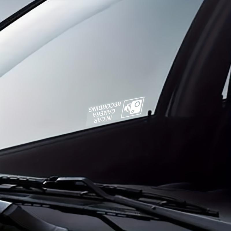 2pcs Car Camera Recording Stickers - Enhance Vehicle Visibility & Security