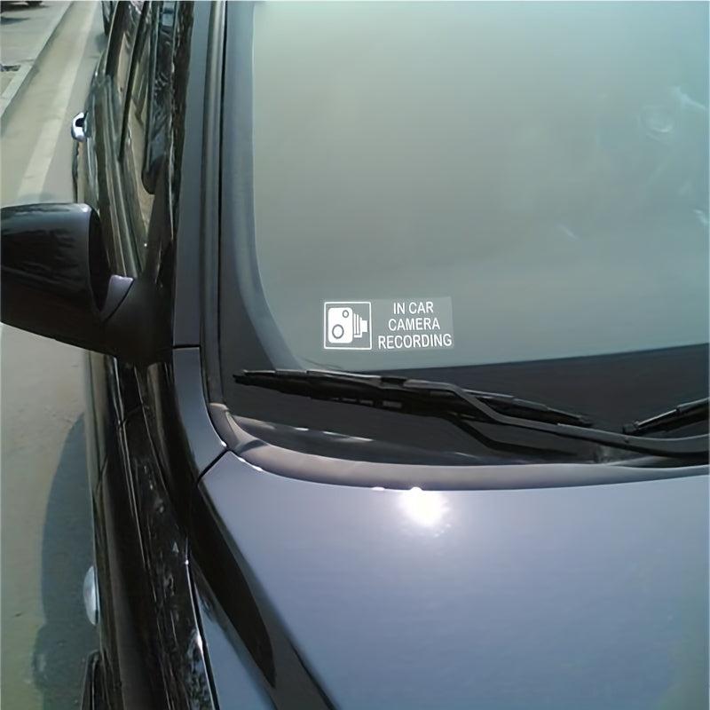 2pcs Car Camera Recording Stickers - Enhance Vehicle Visibility & Security
