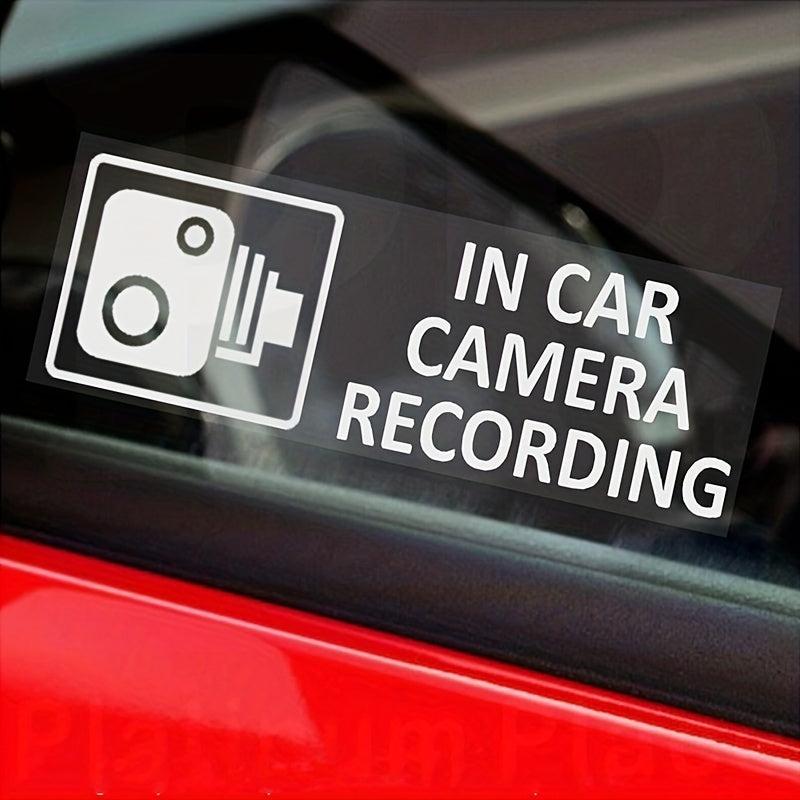 2pcs Car Camera Recording Stickers - Enhance Vehicle Visibility & Security