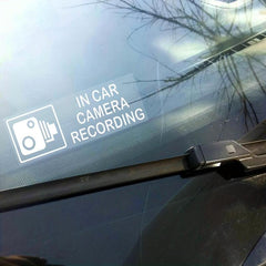2pcs Car Camera Recording Stickers - Enhance Vehicle Visibility & Security