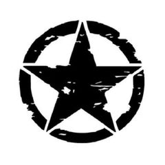 Motorcycle Star Pattern Vinyl Sticker