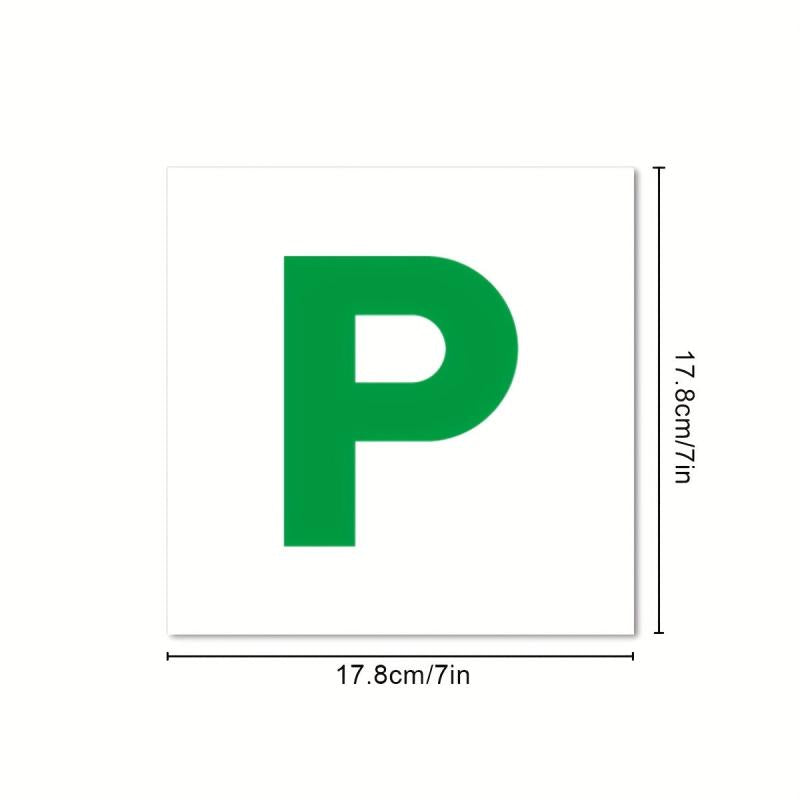 2 Packs Magnetic Car L Plate Waterproof Sunscreen Thick Strong Magnetic Plate