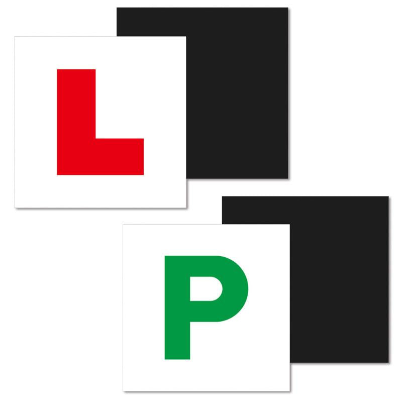 2 Packs Magnetic Car L Plate Waterproof Sunscreen Thick Strong Magnetic Plate