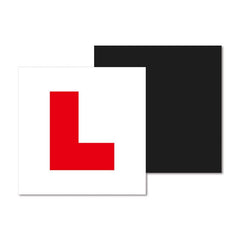 2 Packs Magnetic Car L Plate Waterproof Sunscreen Thick Strong Magnetic Plate
